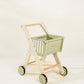 Wooden Shopping Cart - SEAFOAM