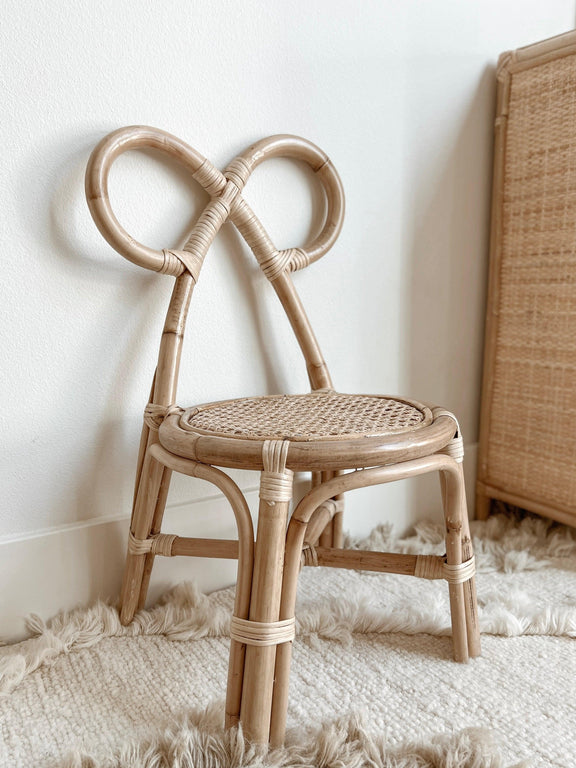 Children's Rattan Bow Chair