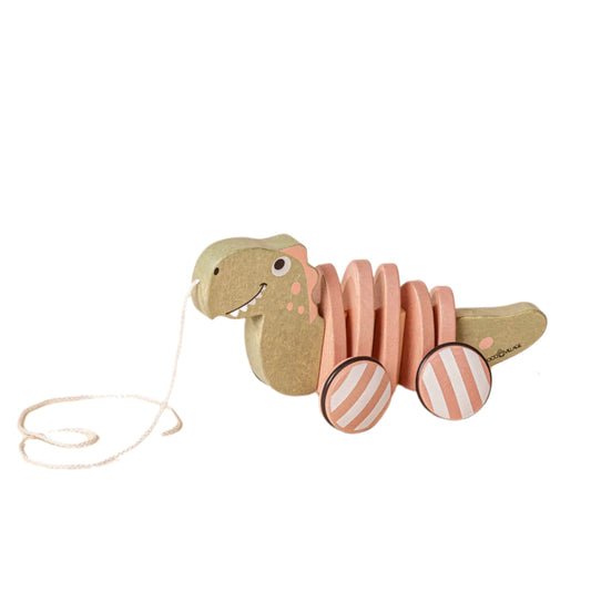 T-Rex Wooden Pull Toy