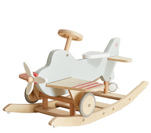 Wood Airplane rocker & ride-on