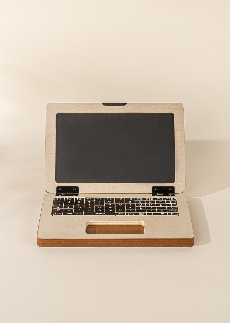木製玩具筆記本電腦